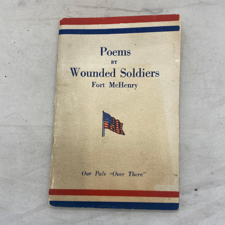 WW1 US Poems By Wounded Soldiers Booklet Fitzkee Militaria Collectibles