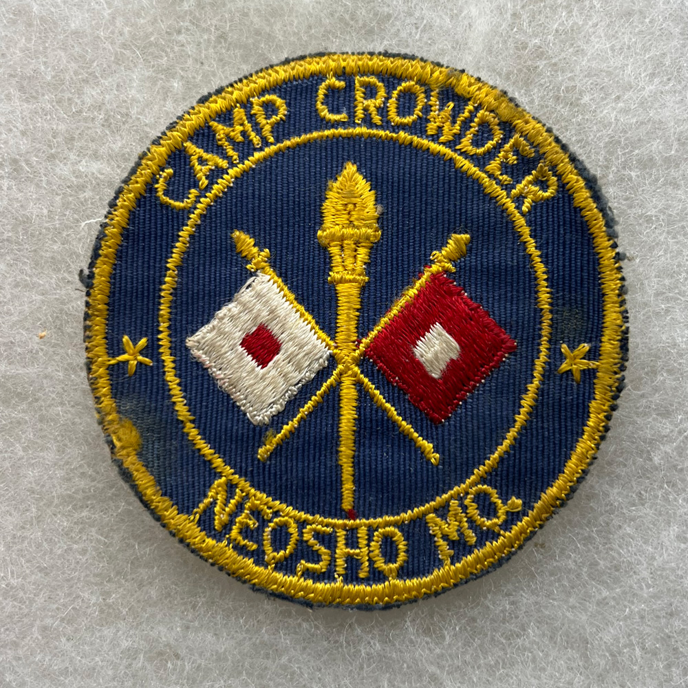 WW2 US Army Camp Crowder Neosho Missouri PX Mirror Patch Twill ...