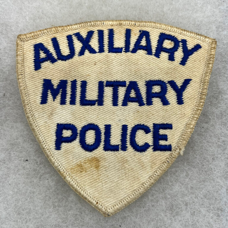 WW2 US Auxiliary Military Police Patch Twill 4 Inch – Fitzkee Militaria ...