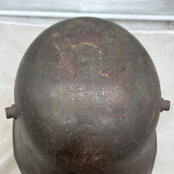 WW1 Imperial German Model 1916 Helmet With Liner F.C. Bellinger Fulda 64 - Image 6