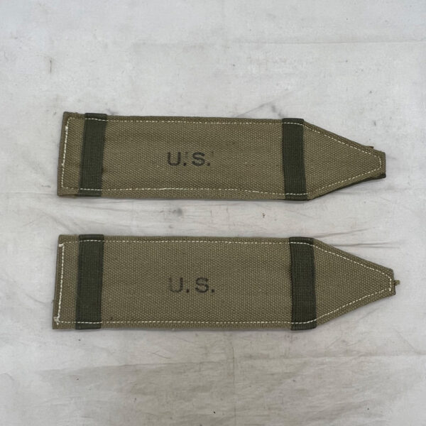 WW2 US Army Suspender Shoulder Pads Kroehler MFG 1945 Set Fitzkee