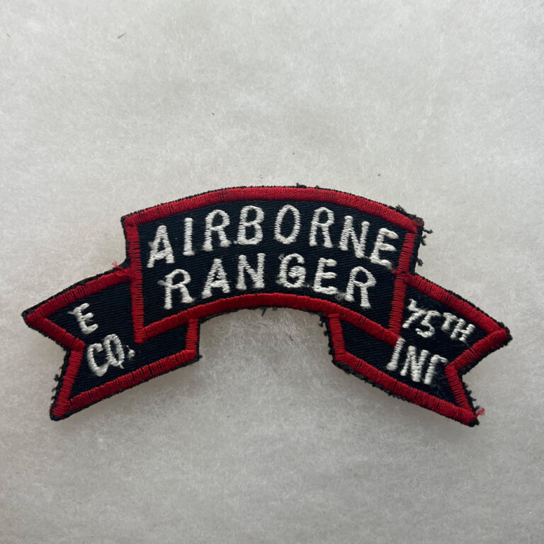 US Army Airborne Ranger E Company 75th Infantry Ranger Scroll ...