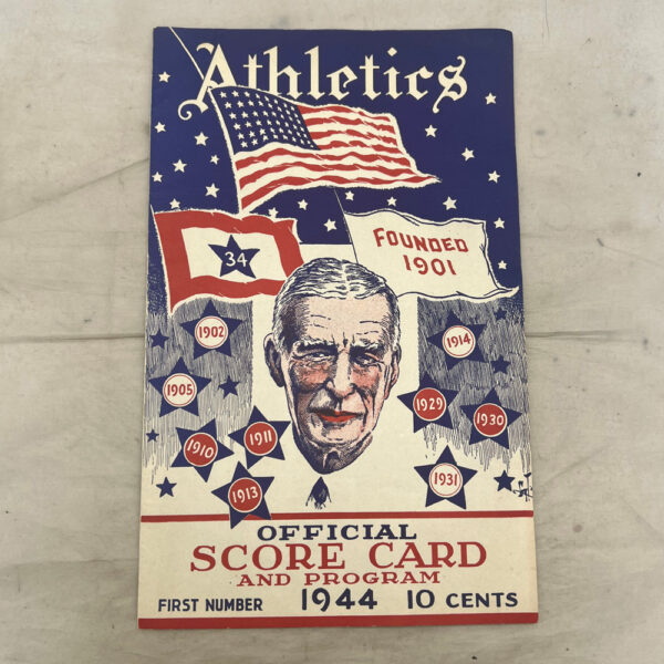 WW2 Athletics Score Card and Program 1944