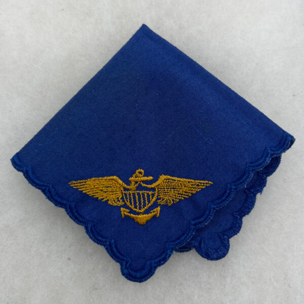 WW2 US Naval Aviator Hankie Embroidered