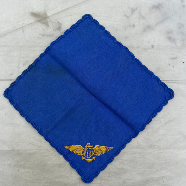 WW2 US Naval Aviator Hankie Embroidered - Image 2