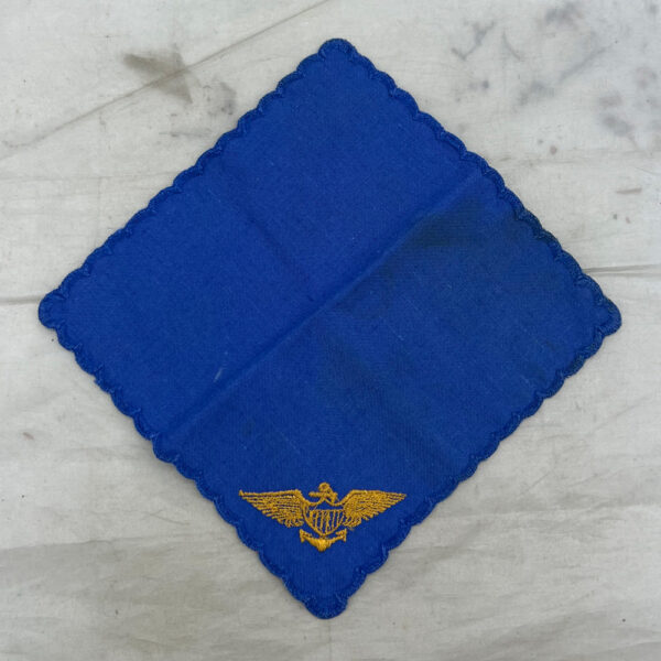 WW2 US Naval Aviator Hankie Embroidered - Image 3