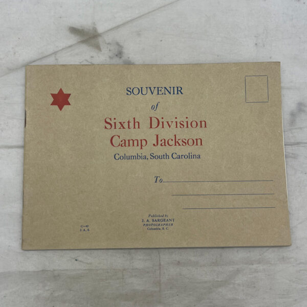 WW2 US Army 6th Infantry Division Camp Jackson Souvenir Booklet