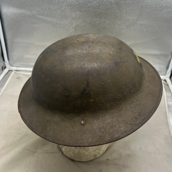WW1 US Army 33rd Infantry Division M-1917 Helmet English Made Brodie - Image 5