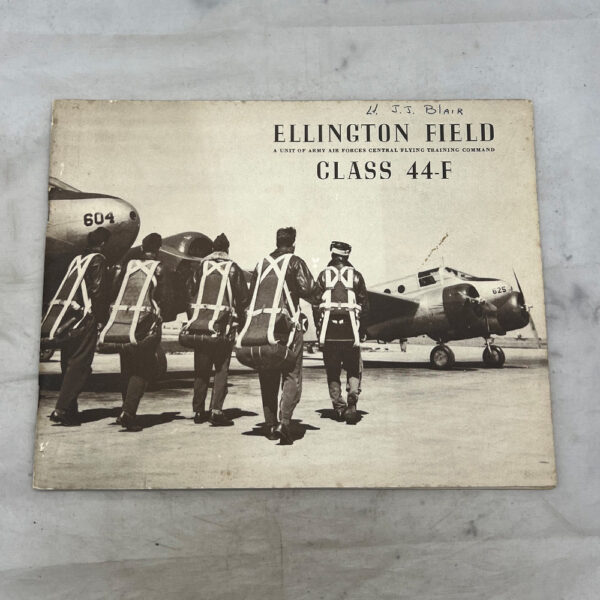 WW2 US Army Air Force Ellington Field 44-F Class Book