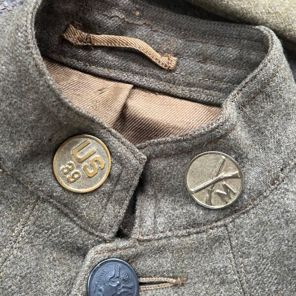 WW1 US Army 27th Infantry Division 39th Regiment Enlisted Uniform With Overseas Cap - Image 7