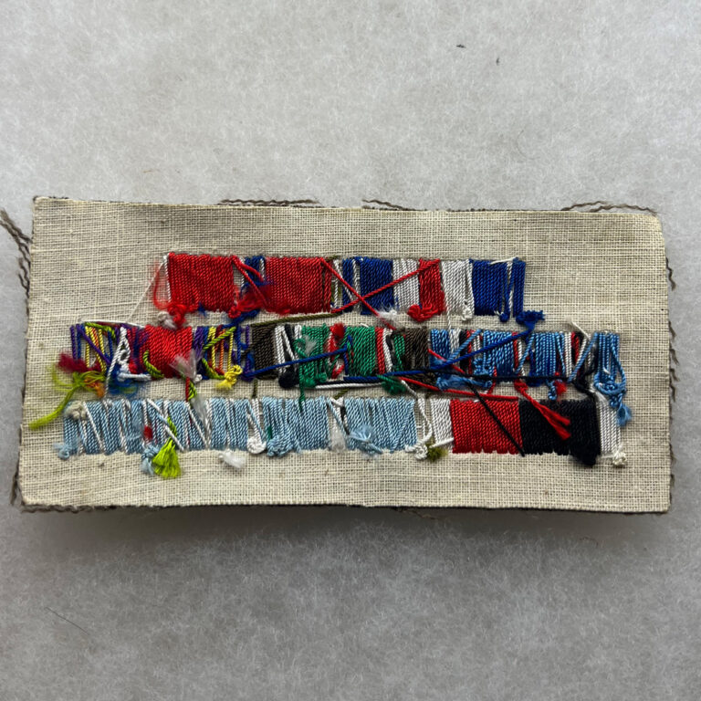 WW2 / Korea US Army Silver Star Ribbon Bar Rack Theater Made Fitzkee