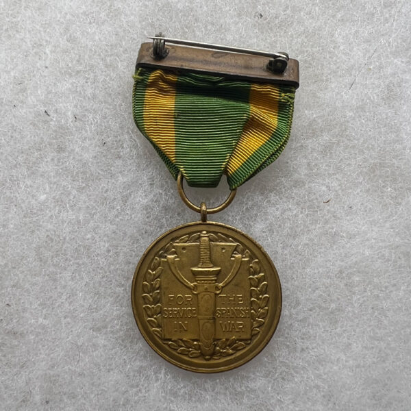 Spanish American War Service Medal #5074 - Image 2