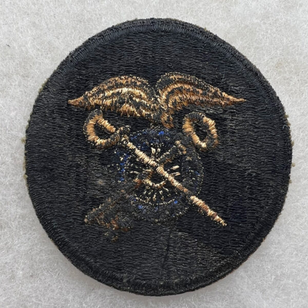 WW2 US Army Quartermaster Corps Patch Black Back - Image 2