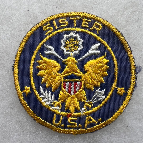 WW2 US Army Sister PX Mirror Patch Twill