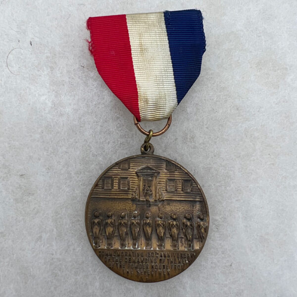 1925 Connecticut 2nd Company Governors Foot Guard 150th Anniversary of Powder House Day Medal