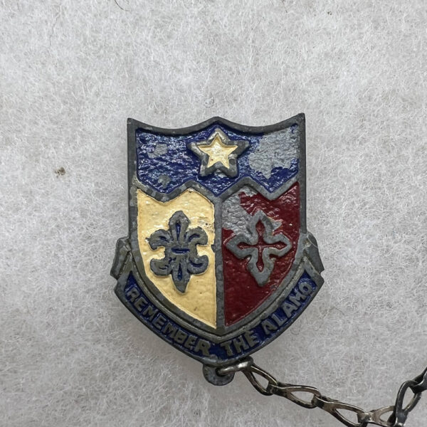 US Army 141st Infantry Regiment 36th Division Sweetheart Pin German Made - Image 2