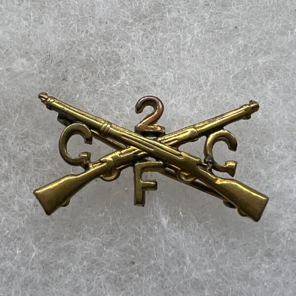 1930s Connecticut 2nd Company Governors Foot Guard Collar Insignia