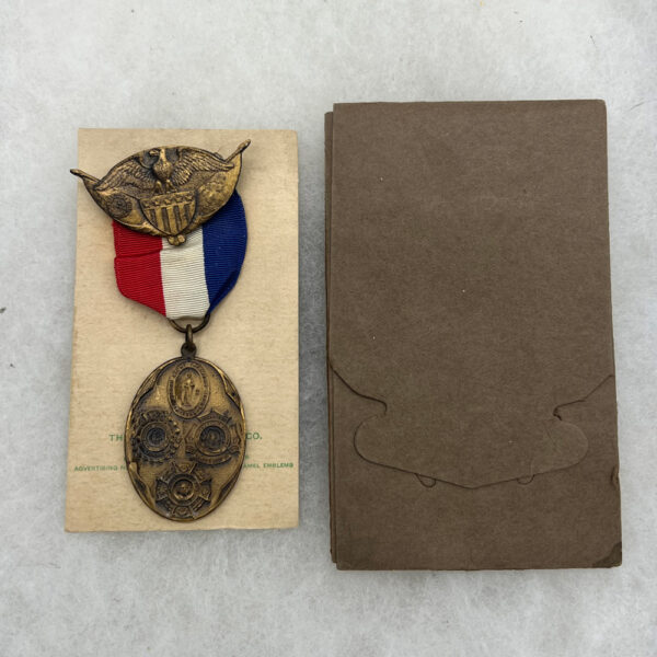 1926 Connecticut 1st / 2nd Company Governors Foot Guard Medal Boxed Visit to England