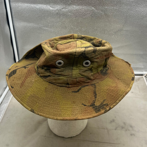 US Army Vietnam Camo Cowboy Boonie Hat Worn Vietnamese Made - Image 4