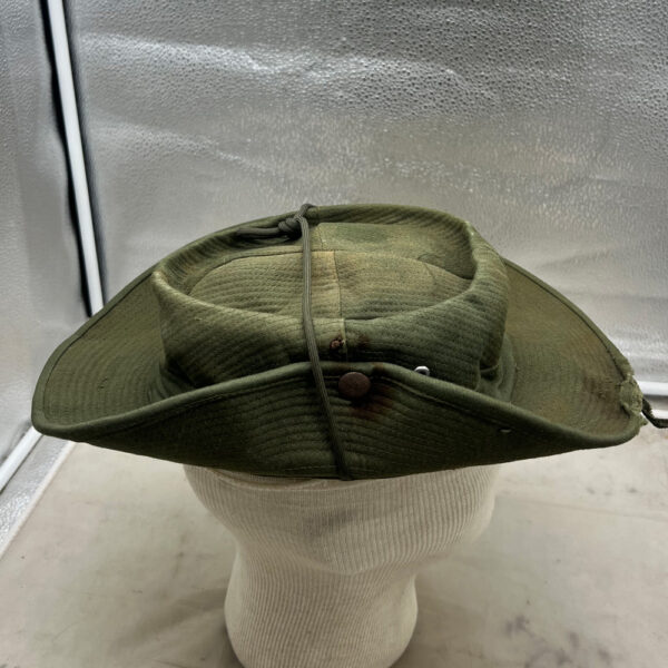 Vietnam US Green Cowboy Boonie Hat Vietnamese Made - Image 4