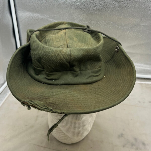 Vietnam US Green Cowboy Boonie Hat Vietnamese Made - Image 5