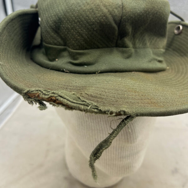 Vietnam US Green Cowboy Boonie Hat Vietnamese Made - Image 6