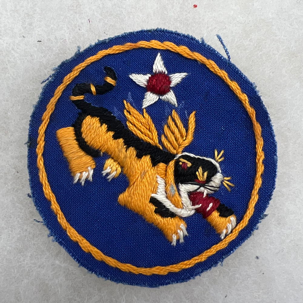 Ww2 Us Army Air Force Chinese Air Task Force Patch Indian Made 