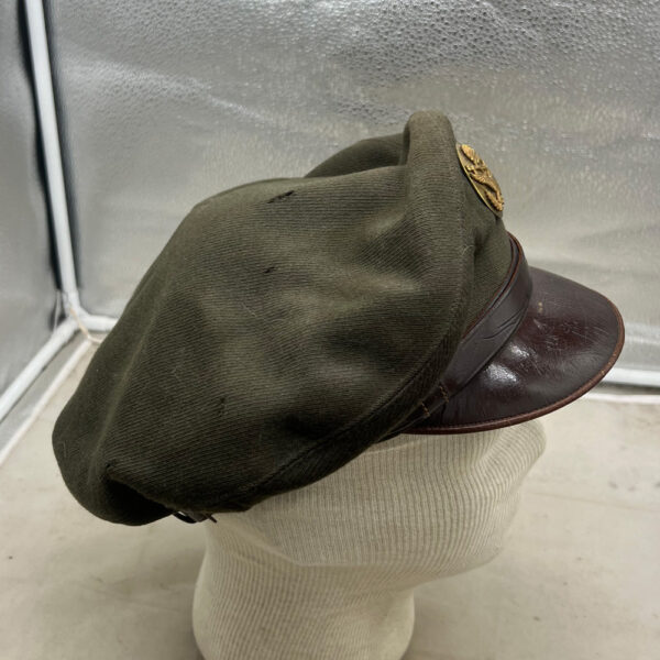 WW2 US Army Enlisted Men's OD Crush Visor Hat - Image 4