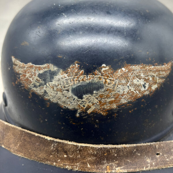 WW2 German Luftschutz Beaded M38 Gladiator Helmet - Image 2