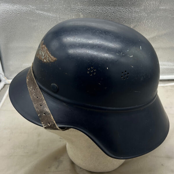 WW2 German Luftschutz Beaded M38 Gladiator Helmet - Image 3