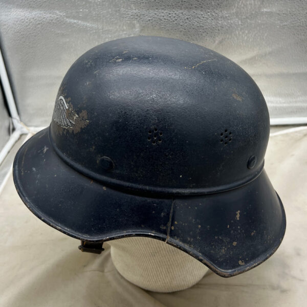 WW2 German Luftschutz Beaded M38 Gladiator Helmet - Image 3