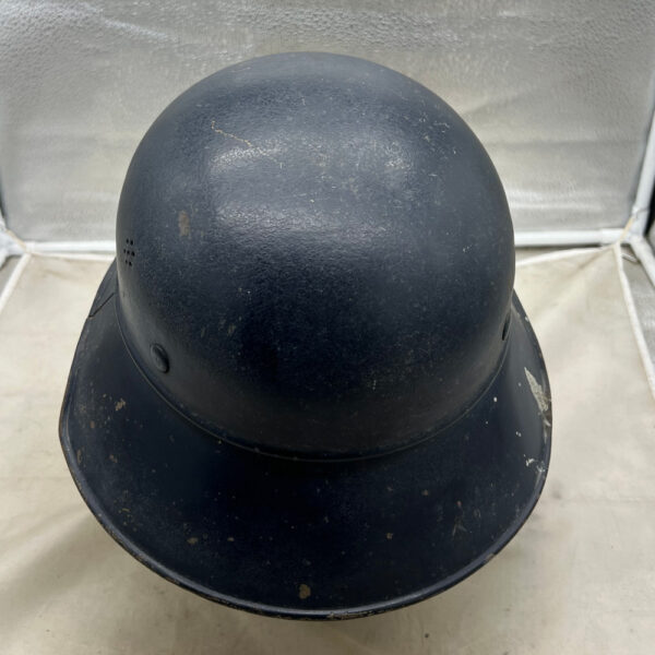 WW2 German Luftschutz Beaded M38 Gladiator Helmet - Image 4