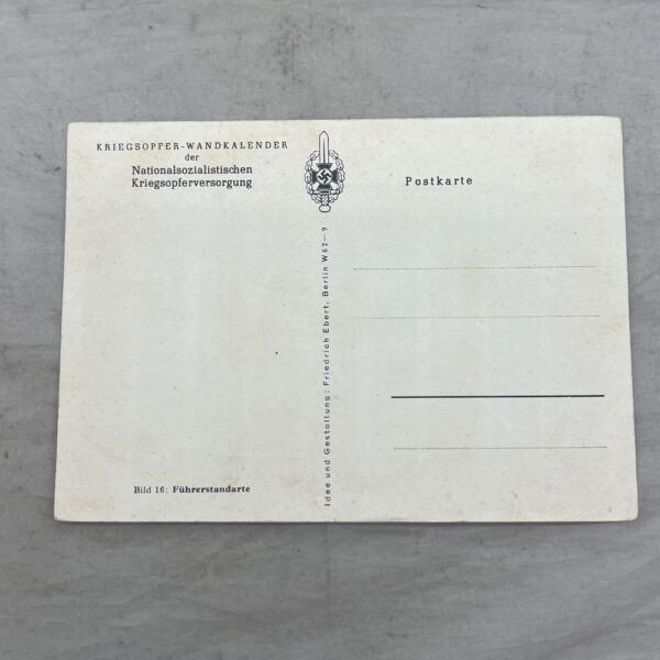 WW2 German Fuhrer Standard Postcard - Image 2