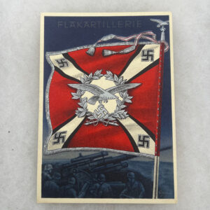 WW2 German Luftwaffe Flak Artillery Standard Postcard