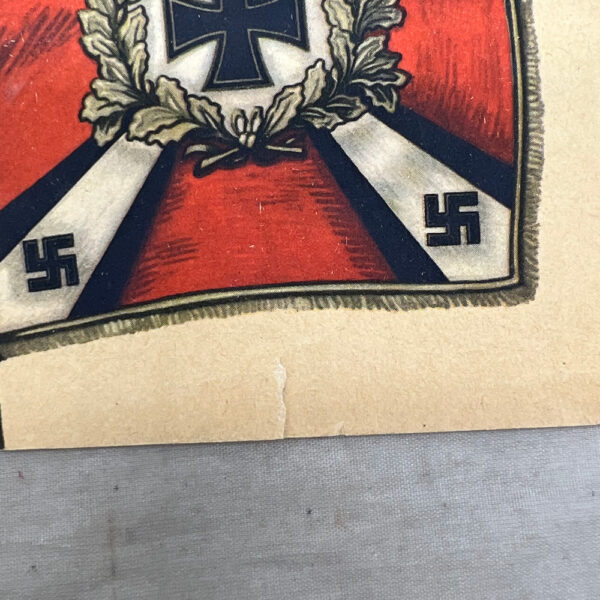 WW2 German Army Flak Artillery Standard Postcard - Image 2