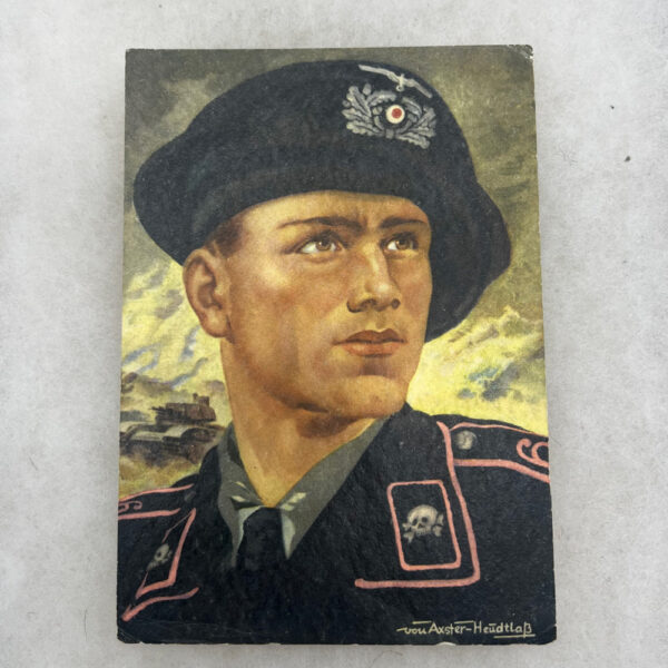 WW2 German Army Panzer Postcard