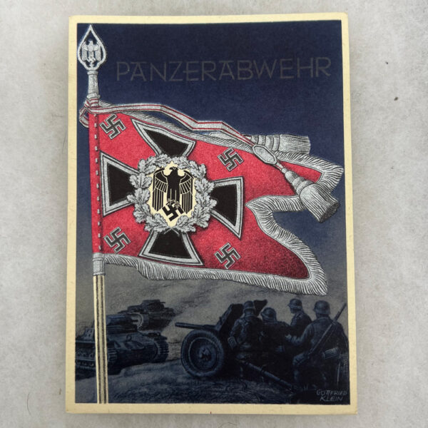 WW2 German Panzer Standard Postcard
