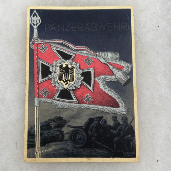 WW2 German Army Panzer Standard Postcard