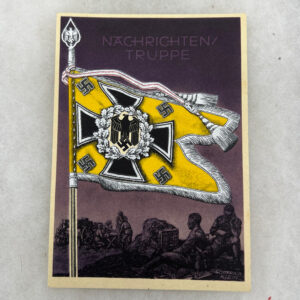 WW2 German Nachrichten Truppe Standard Postcard