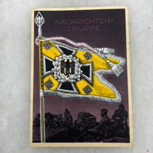 WW2 German Nachrichten Truppe Standard Postcard