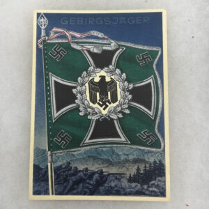 WW2 German Army Mountain Troop Standard Postcard