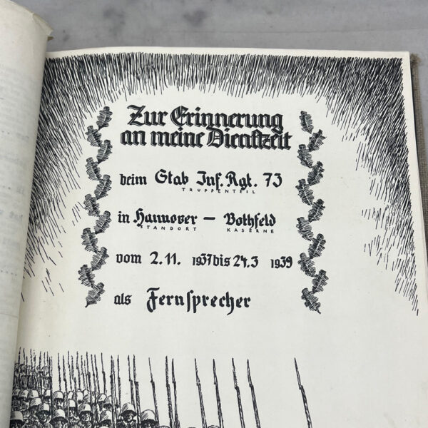 WW2 German Army 73rd Infantry Photo Album Named - Image 4