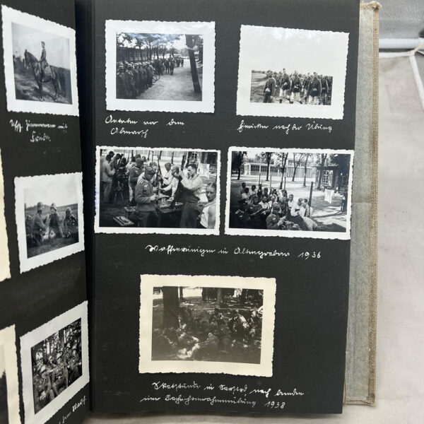 WW2 German Army 73rd Infantry Photo Album Named - Image 9
