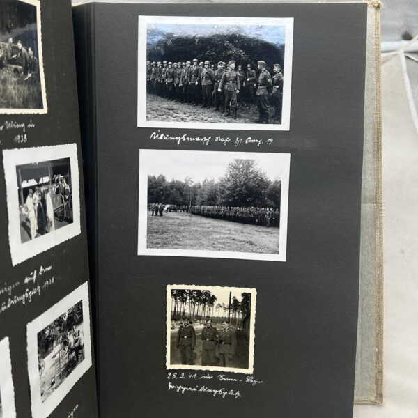 WW2 German Army 73rd Infantry Photo Album Named - Image 11