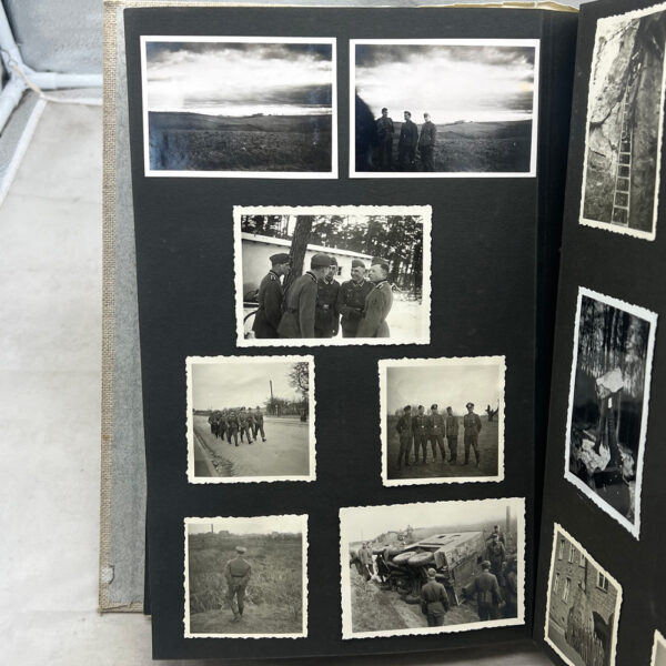WW2 German Army 73rd Infantry Photo Album Named - Image 14