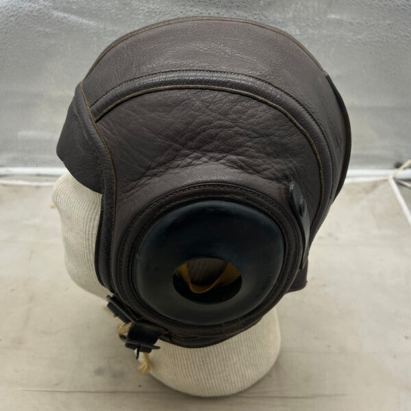 WW2 US Navy N288S Leather Flight Helmet Size Medium - Image 4