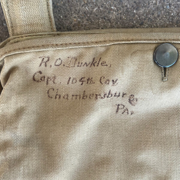 Pre-WW2 US Army 104th Cavalry Captain's Musette Bag Named - Image 5