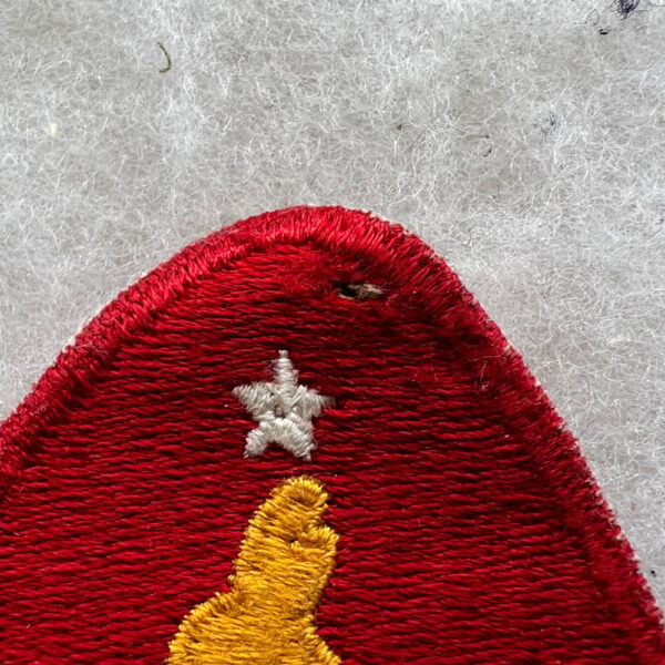 WW2 US 2nd Marine Division Patch Heart Shaped Variation - Image 2