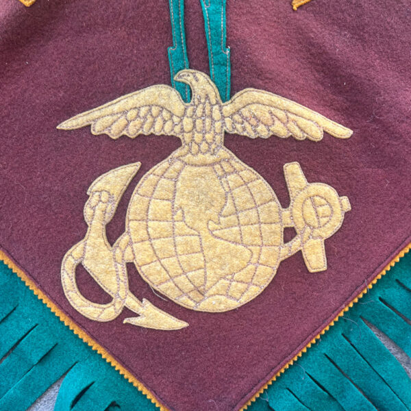 WW1 US Marine Corps "Mother" Felt Pillow Case - Image 2