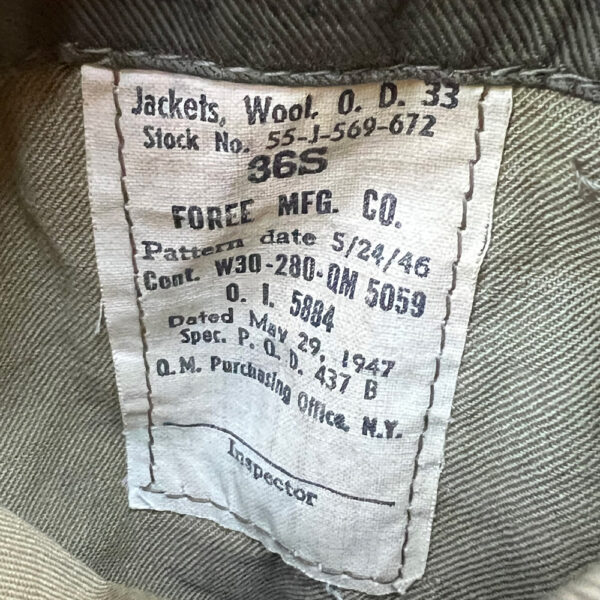 US Strategic Air Force Modified Ike Jacket Bullion SSI - Image 9